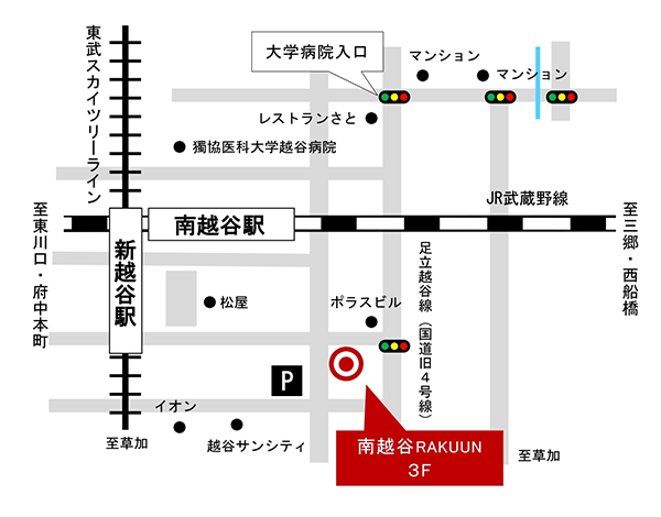 住まいのコンシェルジュ南越谷地図